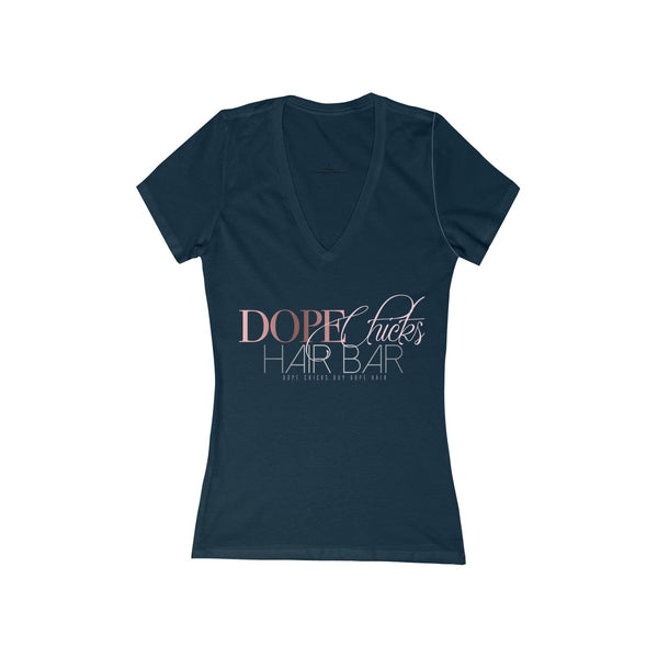 Dope Chicks Deep V-Neck Tee