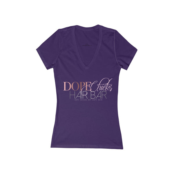 Dope Chicks Deep V-Neck Tee