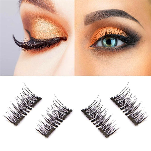 Makeup 4pcs (1 Pair) Magnetic Eye Lashes