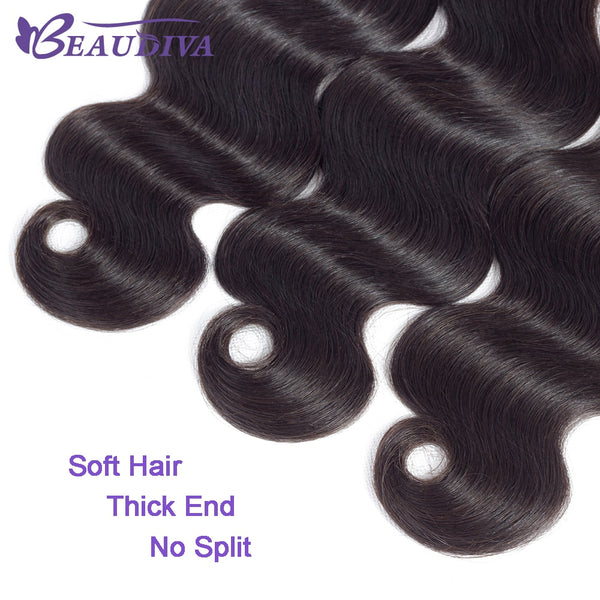 Brazilian Hair Body Wave 3 Bundles With Closure