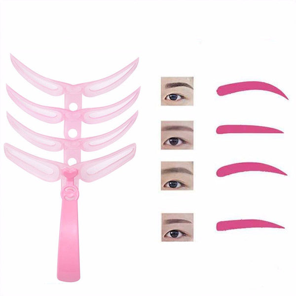 4Pcs/Set Brow Stencils