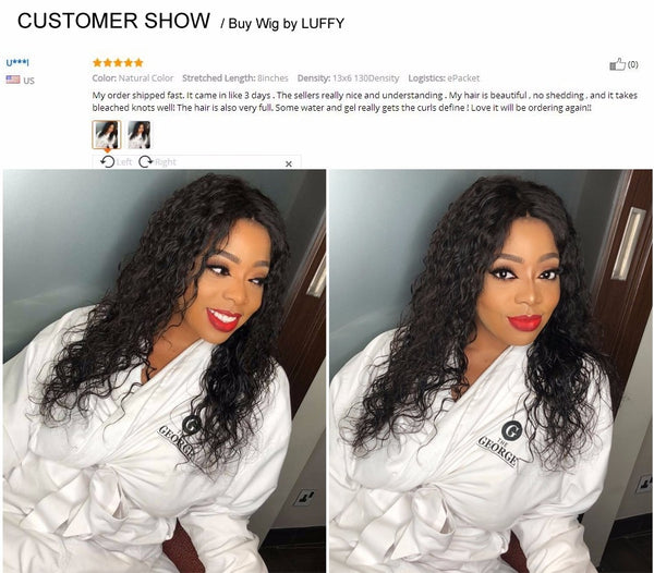Curly Human Hair Wig Lace